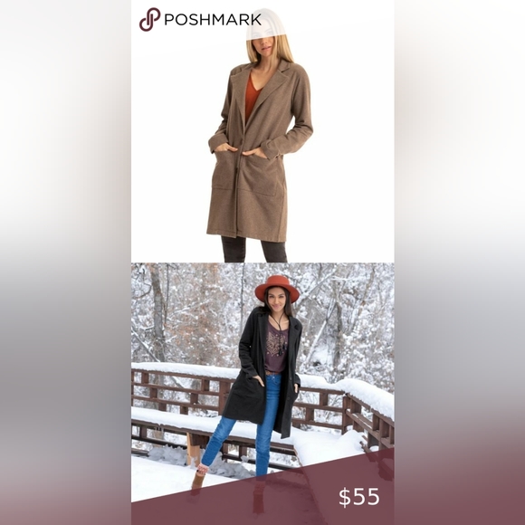 NWT Synergy organic black smith coat size small - Picture 6 of 6